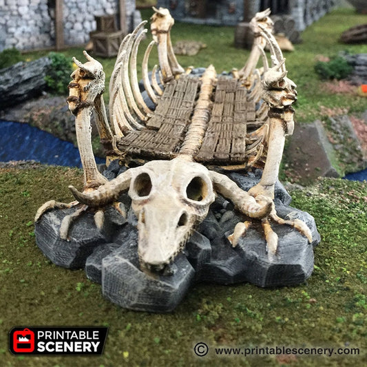 The Bone Bridge - 15mm 20mm 28mm 32mm Wargaming Terrain D&D, DnD, Pathfinder, SW Legion, Pirates Printable Scenery Tabletop Gaming, Role-playing, RPG