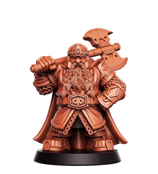 Uddir Thunderaxe (Dwarf Warrior) by RN Estudio