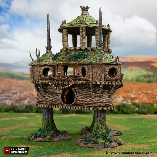 Rise of the Halflings Palace of the Druid | Miniature Terrain | D&D Miniature Terrain Warhammer Tabletop Miniatures Pathfinder Frostgrave