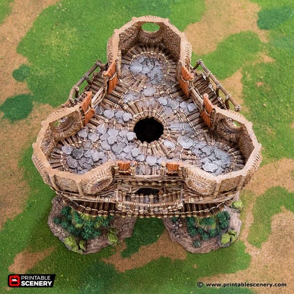 Rise of the Halflings Palace of the Druid | Miniature Terrain | D&D Miniature Terrain Warhammer Tabletop Miniatures Pathfinder Frostgrave