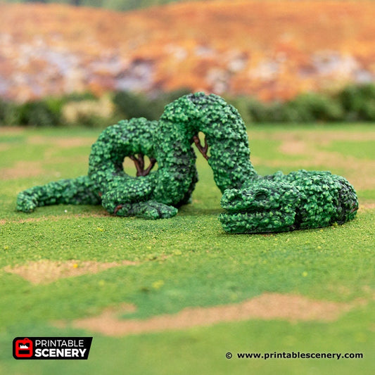 Rise of the Halflings The Dragon Hedgerows | Miniature Terrain | D&D Miniature Terrain Warhammer Tabletop Miniatures Pathfinder Frostgrave