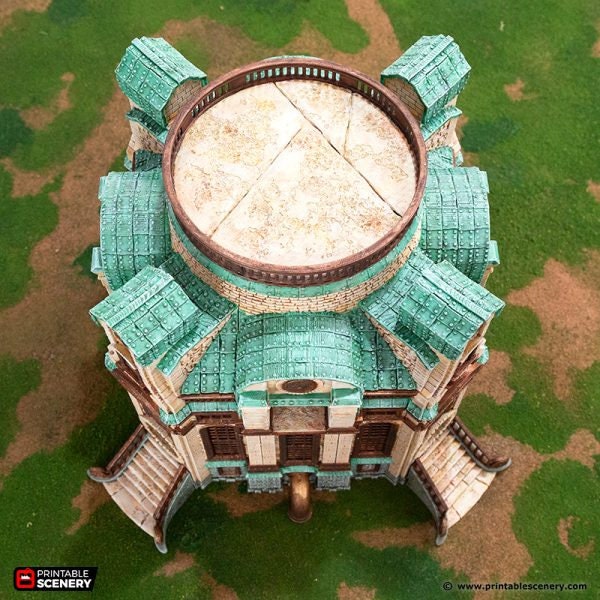 Rise of the Halflings Tower Of The Navigator | Miniature Terrain | D&D Miniature Terrain Warhammer Tabletop Miniatures Pathfinder Frostgrave