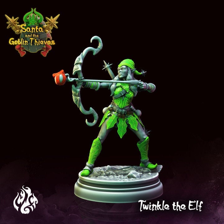 Twinkle the Elf - by Crippled God Foundry | Christmas Collection | Santa and the Goblin Thieves | DnD | Dungeons & Dragons