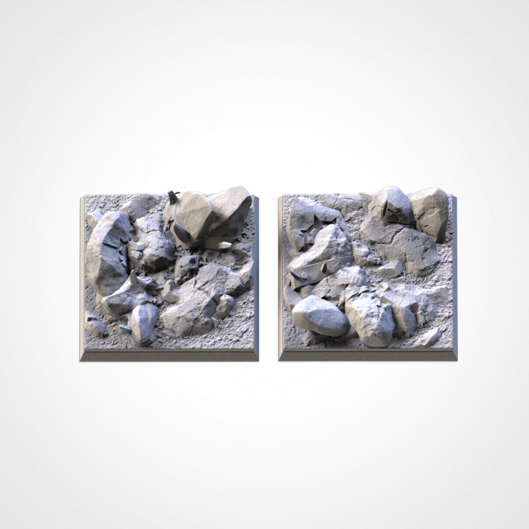 Chaos Hell Square Wargaming Bases | 20mm 25mm 50mm | Txarli Factory