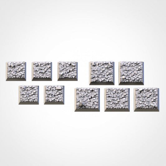 Treasure Square Wargaming Bases | 20mm 25mm 50mm | Txarli Factory