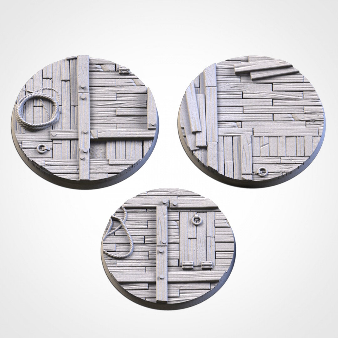 Wooden Round Wargaming Bases | 25mm 32mm 40mm | Txarli Factory