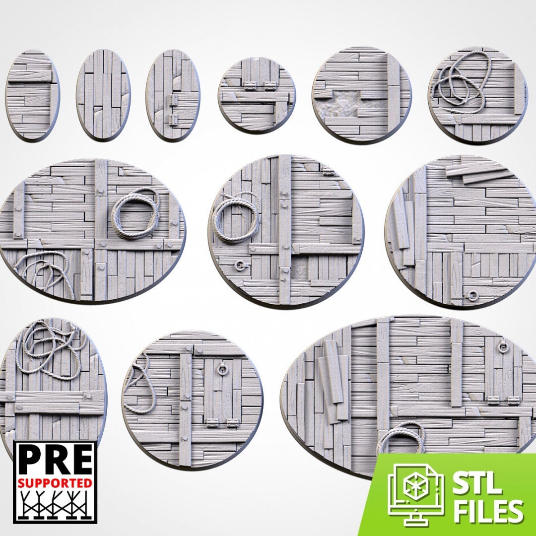 Wooden Round Wargaming Bases | 25mm 32mm 40mm | Txarli Factory