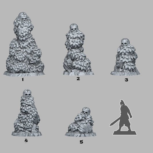 Ancient Crusader Tombs | Scenery and terrain | 3D Printed Resin Miniature | Tabletop Role Playing | AoS | D&D | 40K | Pathfinder