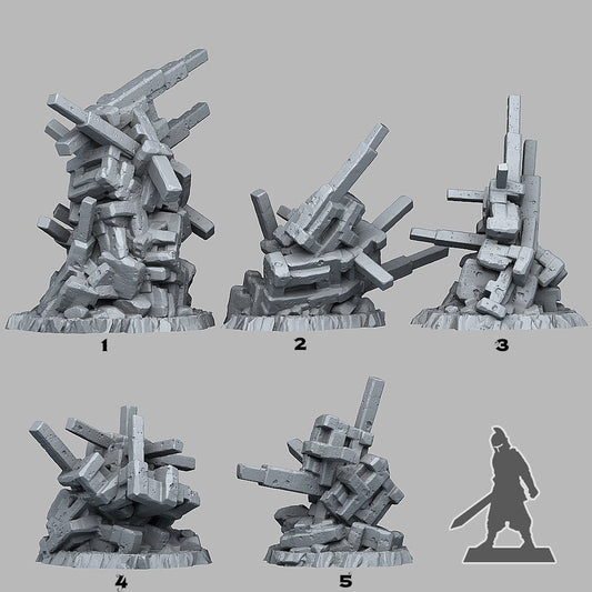 Natural Trap Stones | Scenery and terrain | 3D Printed Resin Miniature | Tabletop Role Playing | AoS | D&D | 40K | Pathfinder