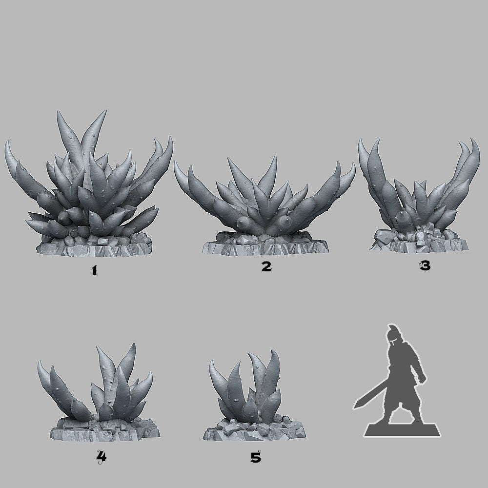 Creepy Bromeliad | Scenery and terrain | 3D Printed Resin Miniature | Tabletop Role Playing | AoS | D&D | 40K | Pathfinder