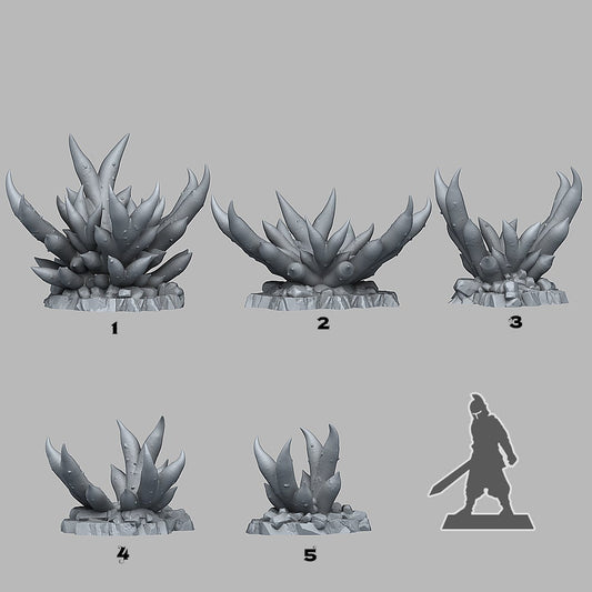 Creepy Bromeliad | Scenery and terrain | 3D Printed Resin Miniature | Tabletop Role Playing | AoS | D&D | 40K | Pathfinder