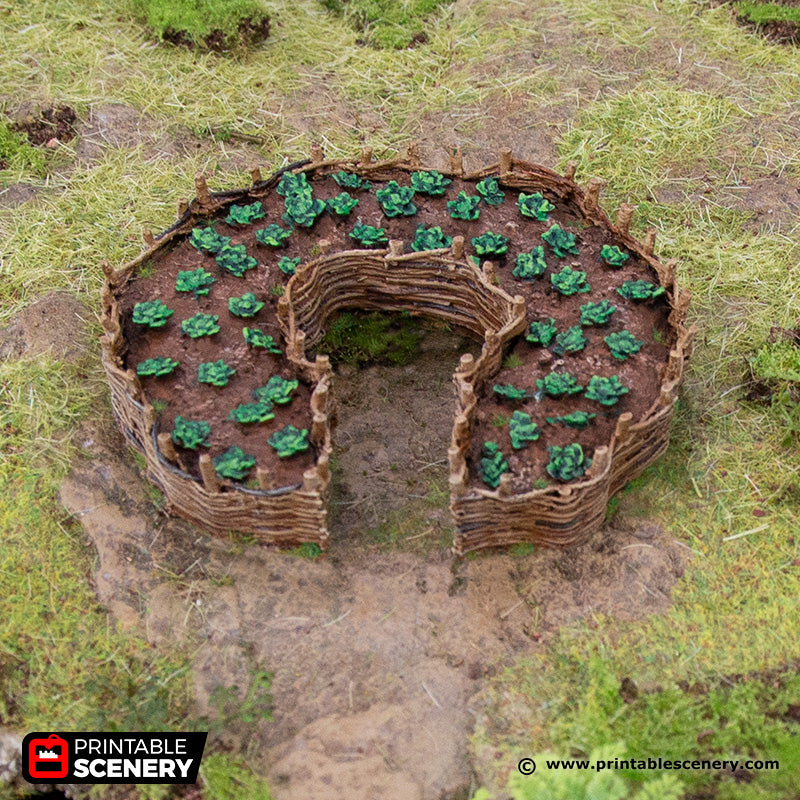 The Common Gardens from Hagglethorn Hollow Printable Scenery 15mm 20mm 28mm 32mm Terrain D&D DnD Pathfinder Garden Tabletop Gaming, Role-playing, RPG, D&D