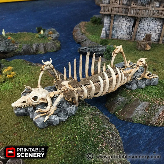 The Bone Bridge - 15mm 20mm 28mm 32mm Wargaming Terrain D&D, DnD, Pathfinder, SW Legion, Pirates Printable Scenery Tabletop Gaming, Role-playing, RPG