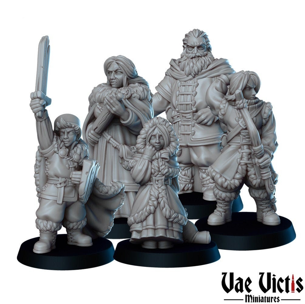 Winter Adventure set or separate miniatures by Vae Victis