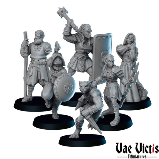 Fantasy gladiators set or separate miniatures by Vae Victis