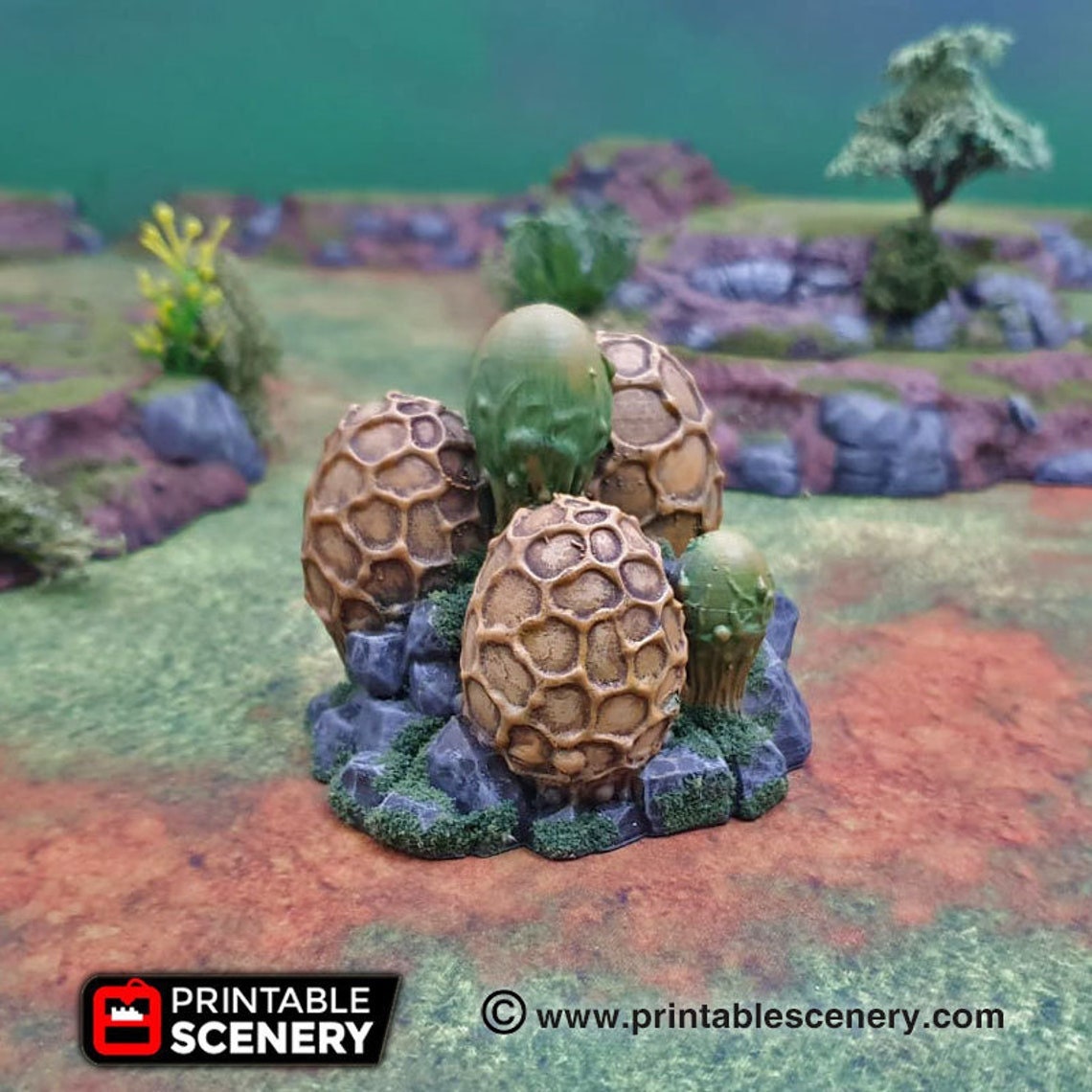 Alien spudlings - 6mm upto 32mm Brave  New Worlds Wasteworld Gasland Scatter Terrain Terrain D&D, DnD, Warhammer 40K Pathfinder Sci-fi