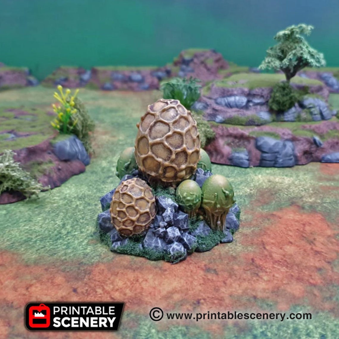 Alien spudlings - 6mm upto 32mm Brave  New Worlds Wasteworld Gasland Scatter Terrain Terrain D&D, DnD, Warhammer 40K Pathfinder Sci-fi