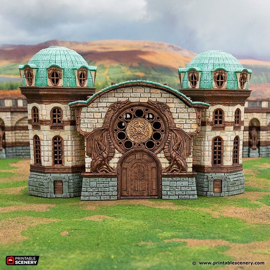 Rise of the Halflings City Guildhall  | DnD Miniature Terrain | D&D Miniature Terrain Warhammer  Tabletop Miniatures Pathfinder Frostgrave