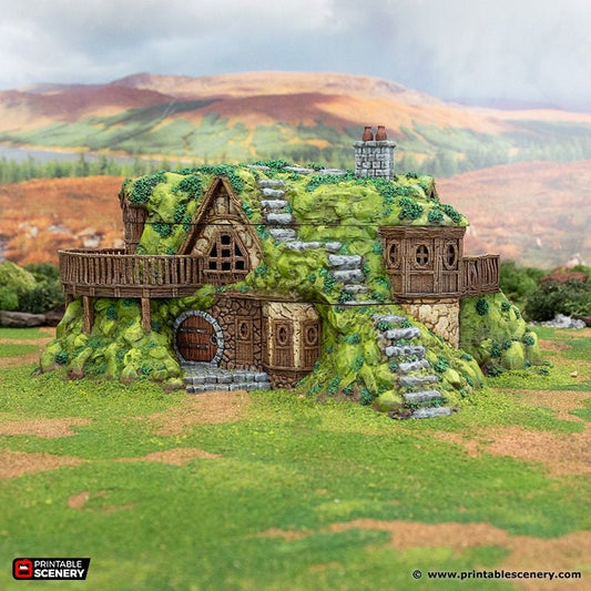Rise of the Halflings Hillock Homestead | DnD Miniature Terrain | D&D Miniature Terrain Warhammer  Tabletop Miniatures Pathfinder Frostgrave