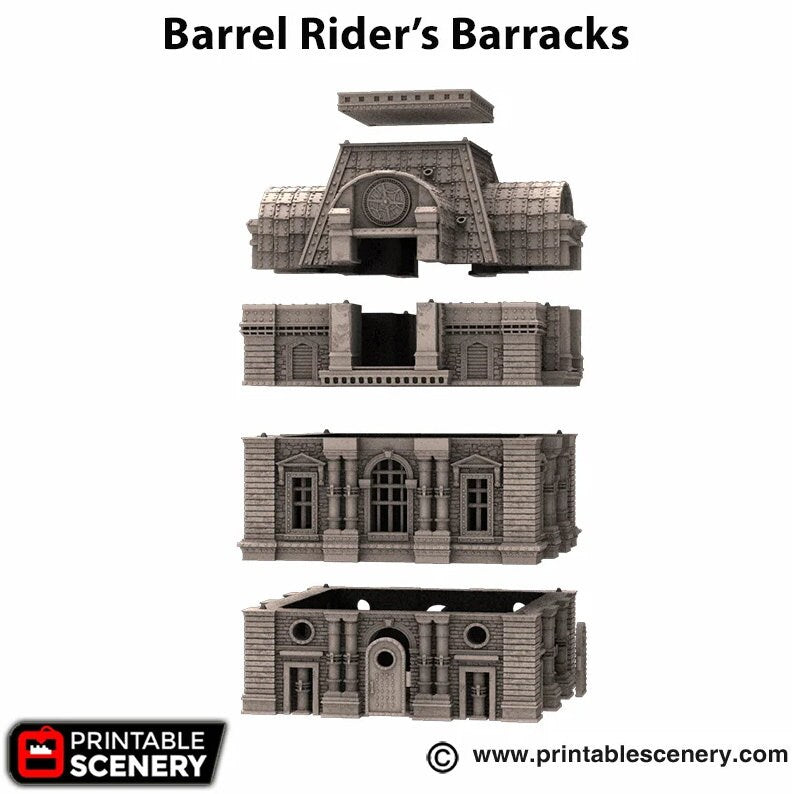 The Barrel Riders Barracks | Miniature Terrain | D&D Miniature Terrain Warhammer Tabletop Miniatures Pathfinder Frostgrave