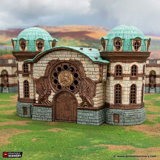 Rise of the Halflings City Guildhall  | DnD Miniature Terrain | D&D Miniature Terrain Warhammer  Tabletop Miniatures Pathfinder Frostgrave