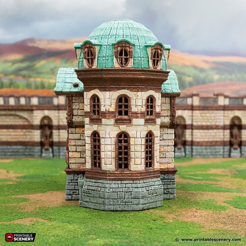 Rise of the Halflings City Guildhall  | DnD Miniature Terrain | D&D Miniature Terrain Warhammer  Tabletop Miniatures Pathfinder Frostgrave