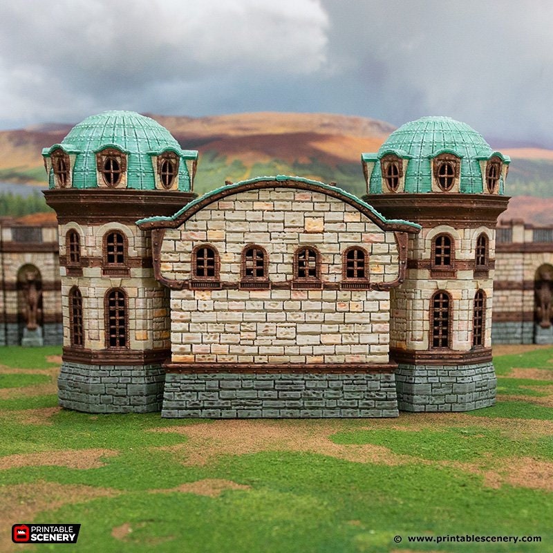 Rise of the Halflings City Guildhall  | DnD Miniature Terrain | D&D Miniature Terrain Warhammer  Tabletop Miniatures Pathfinder Frostgrave