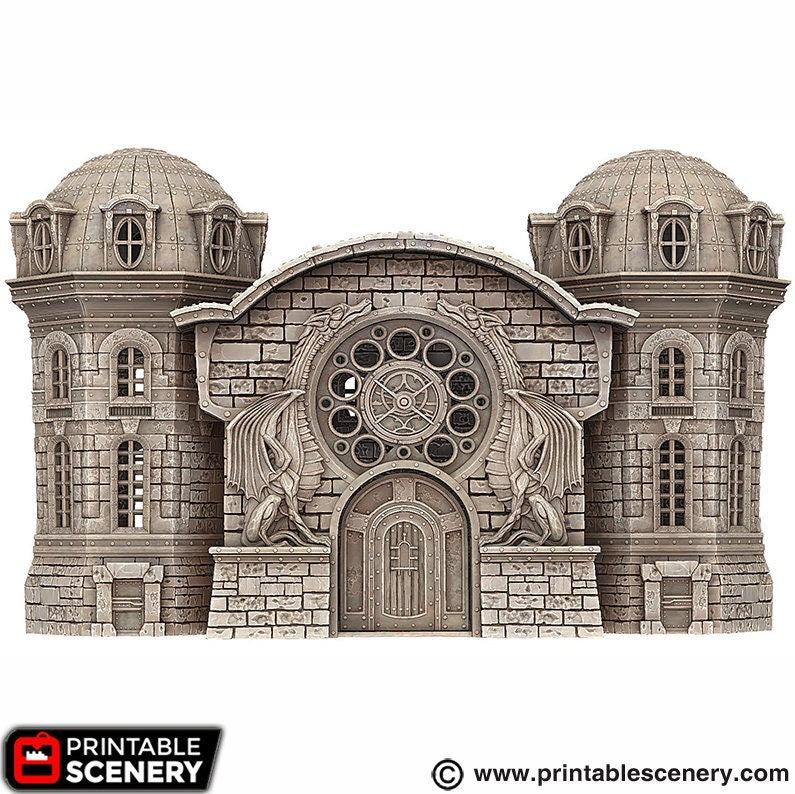 Rise of the Halflings City Guildhall  | DnD Miniature Terrain | D&D Miniature Terrain Warhammer  Tabletop Miniatures Pathfinder Frostgrave
