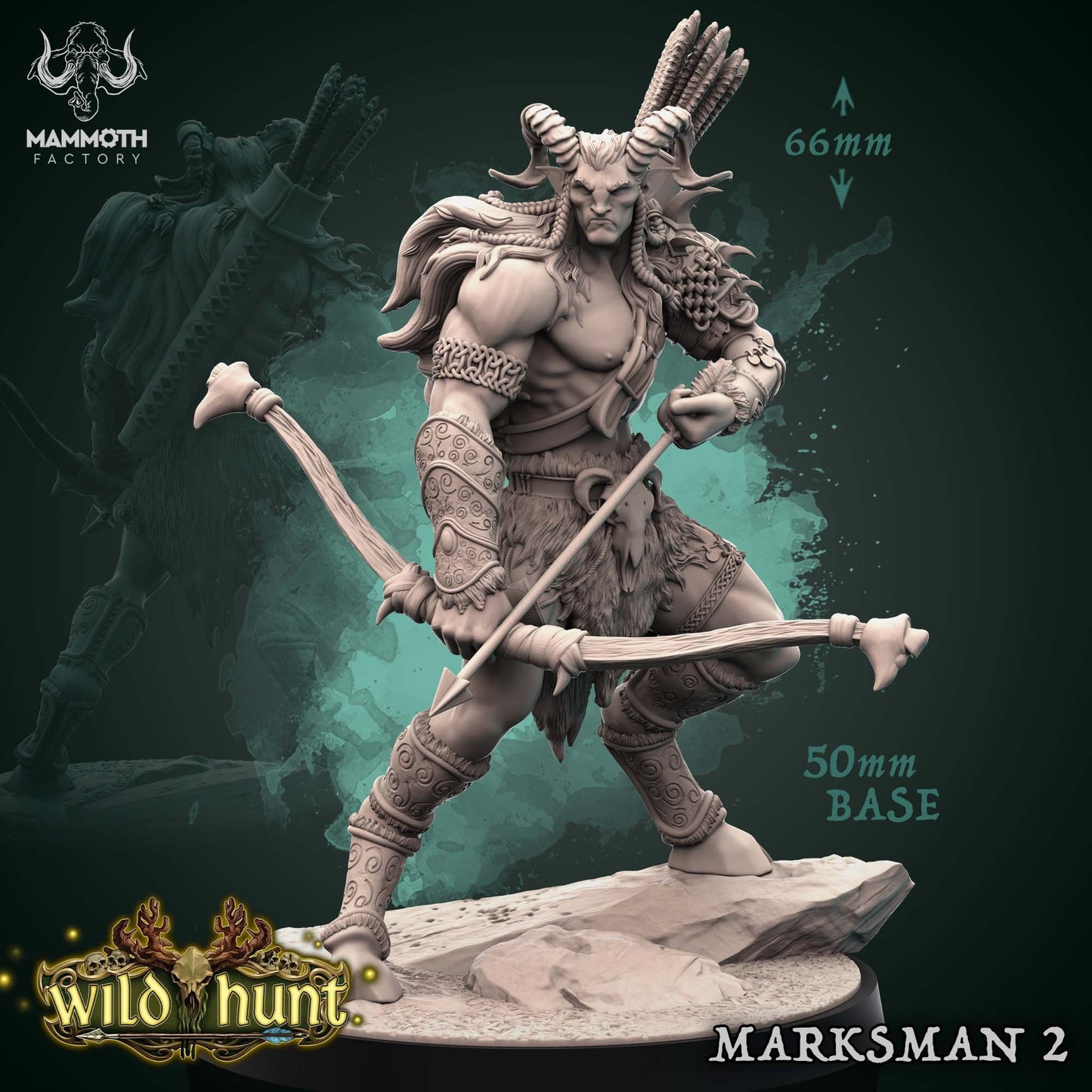 Sylvoth Marksmen | Mammoth Factory | 3D Printed Resin Miniature | Dungeons and Dragons | Pathfinder | Tabletop Role Playing | AoS | D&D