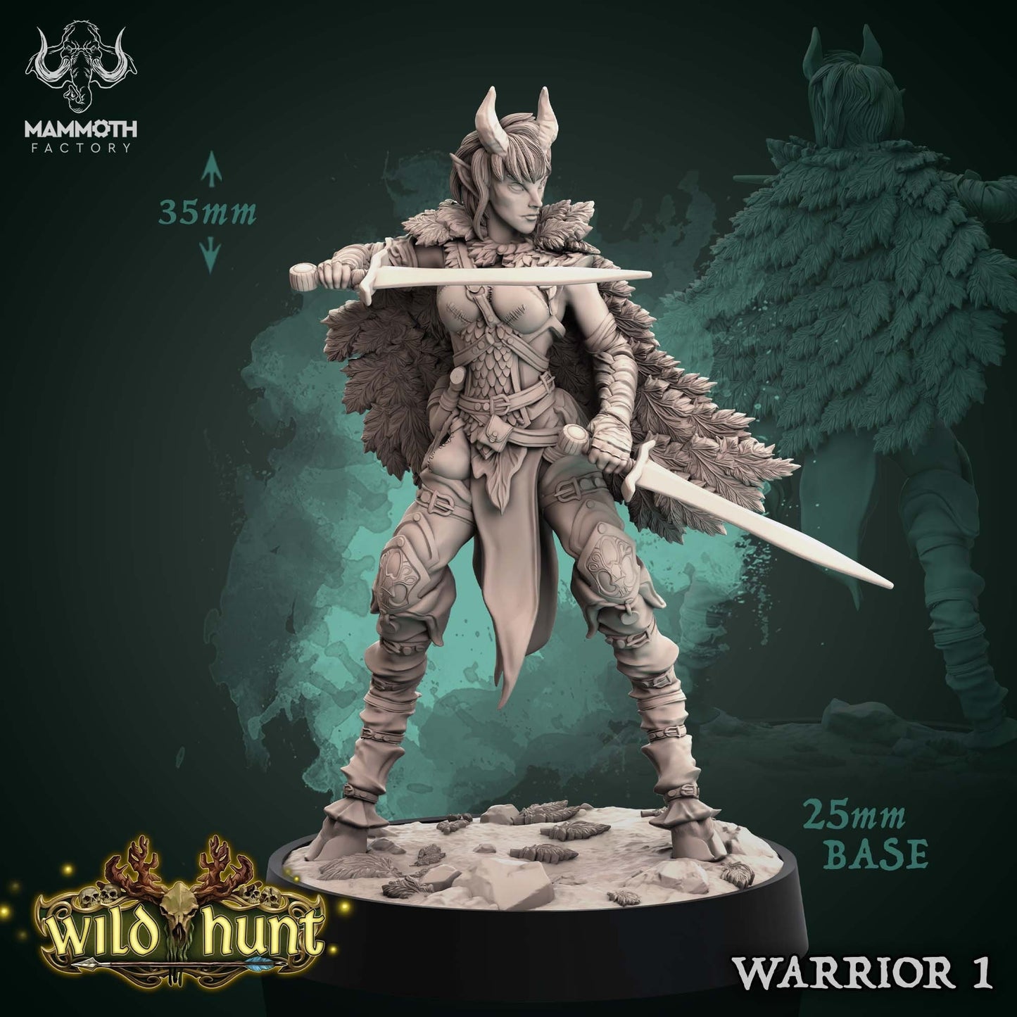 Sylvoth Warriors | Mammoth Factory | 3D Printed Resin Miniature | Dungeons and Dragons | Pathfinder | Tabletop Role Playing | AoS | D&D