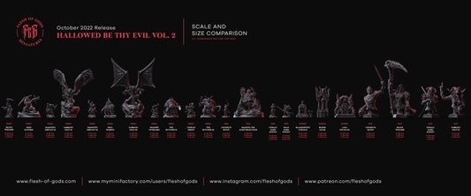 The Deep Scourge | Flesh of Gods | Enemy | 3D Printed Resin Miniature | Dungeons and Dragons | Pathfinder | Tabletop Role Playing | D&D