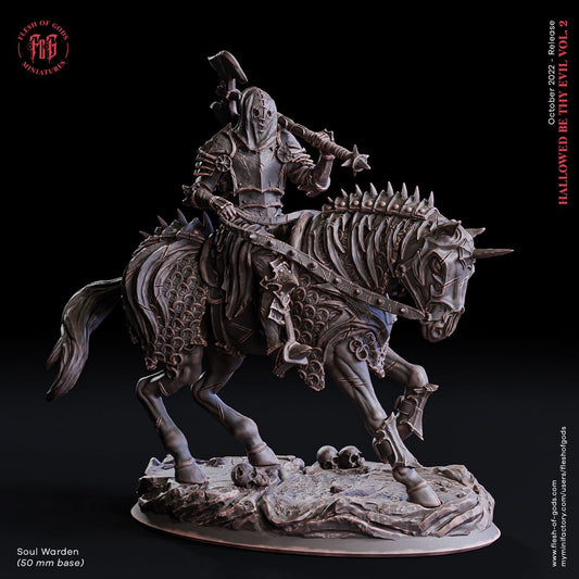 Soul Warden | Flesh of Gods | Enemy | 3D Printed Resin Miniature | Dungeons and Dragons | Pathfinder | Tabletop Role Playing | D&D