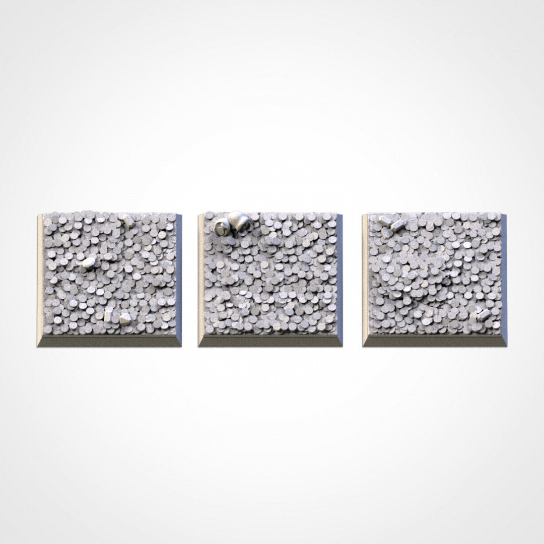 Treasure Square Wargaming Bases | 20mm 25mm 50mm | Txarli Factory