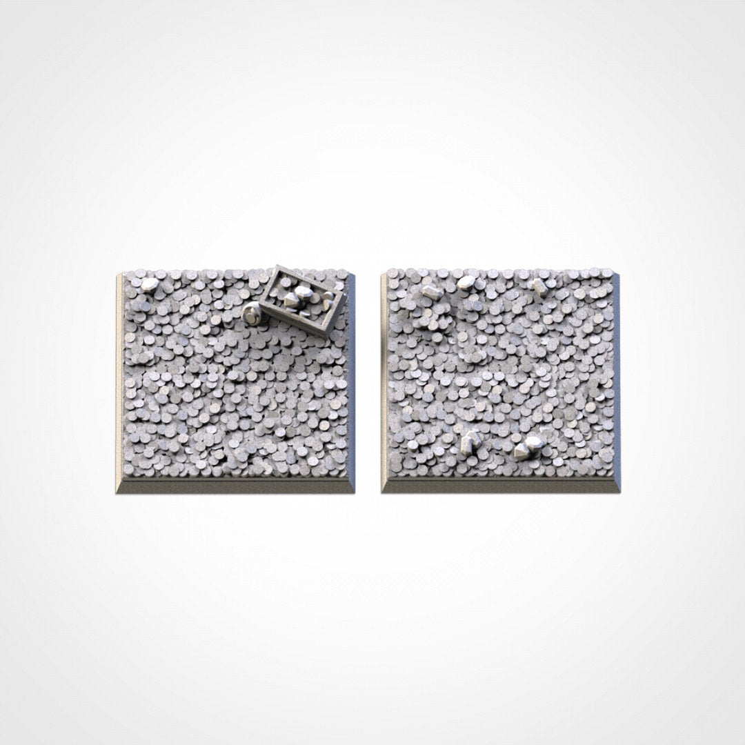 Treasure Square Wargaming Bases | 20mm 25mm 50mm | Txarli Factory