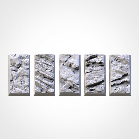 Volcanic Square Wargaming Bases | 20mm 25mm 50mm | Txarli Factory