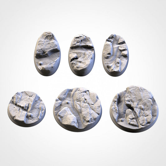 Volcanic Round Wargaming Bases | 25mm 32mm 40mm | Txarli Factory