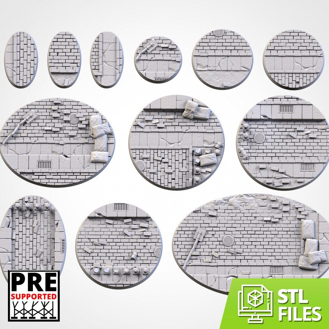 WWII Round Wargaming Bases | 25mm 32mm 40mm | Txarli Factory