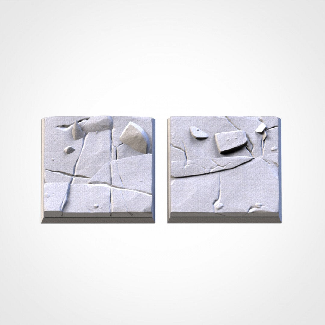 Frozen Square Wargaming Bases | 20mm 25mm 50mm | Txarli Factory