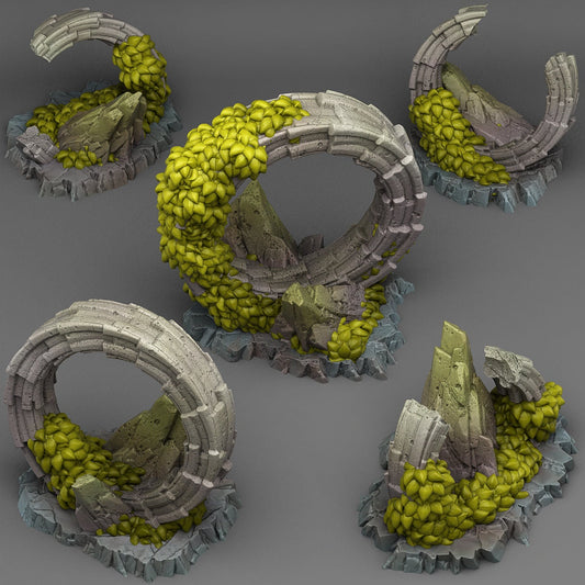 Pandora Ruins | Scenery and terrain | 3D Printed Resin Miniature | Tabletop Role Playing | AoS | D&D | 40K | Pathfinder